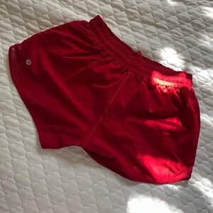 Red - Hotty Hot Shorts Lulu Lemon